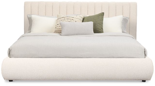 Nomad Light Beige Uph Platform Bed