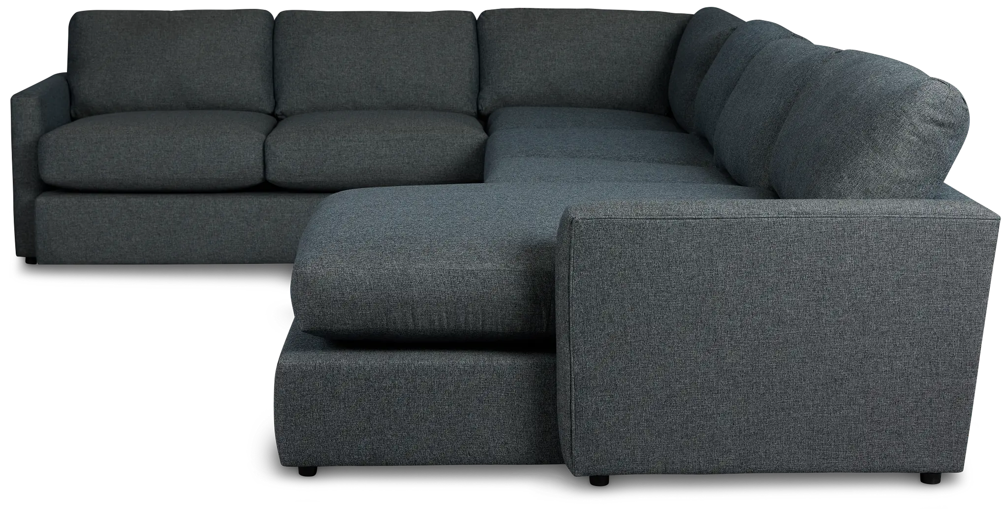 Noah Dark Gray Fabric Large Right Chaise Sectional Noah Dark Gray Fabric Large Right Chaise Sectional