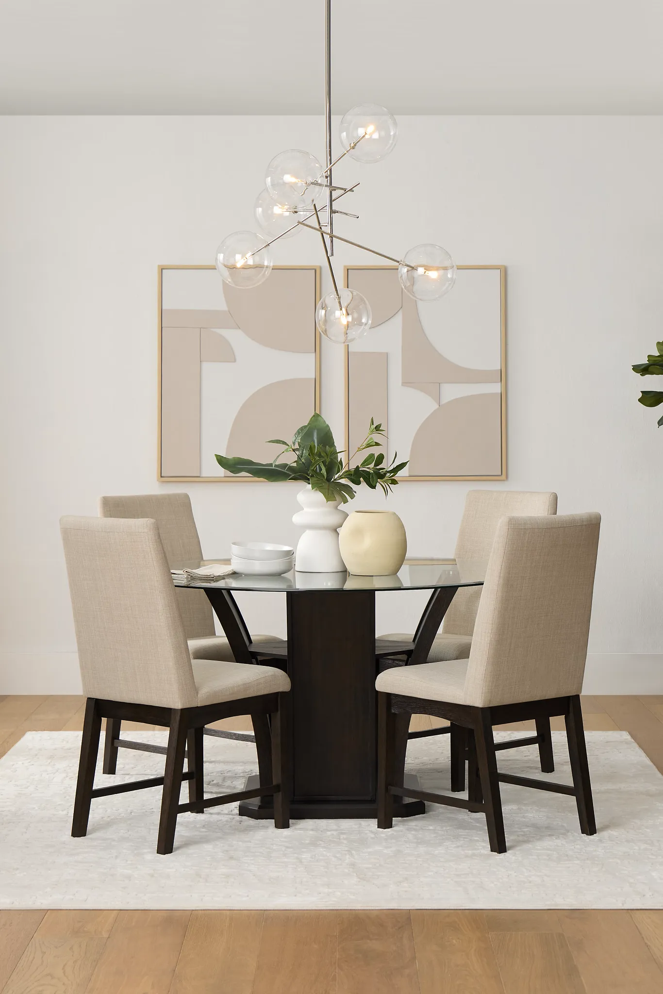 Roswell Glass Round Table