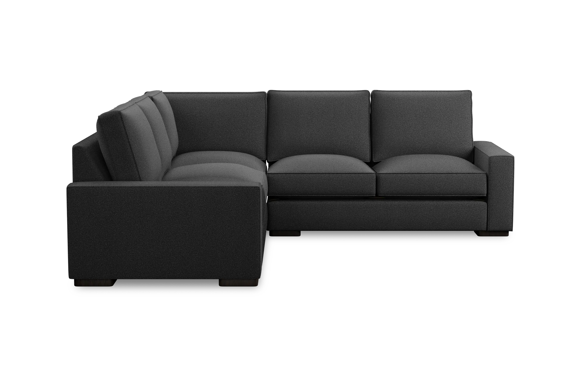 Edgewater Delray Dark Gray Small Two-arm Sectional