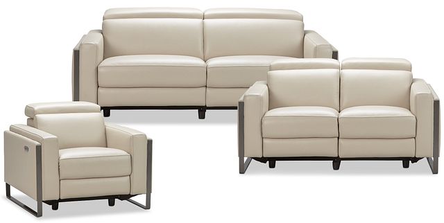 Atlas Taupe Lthr/vinyl Power Reclining Living Room