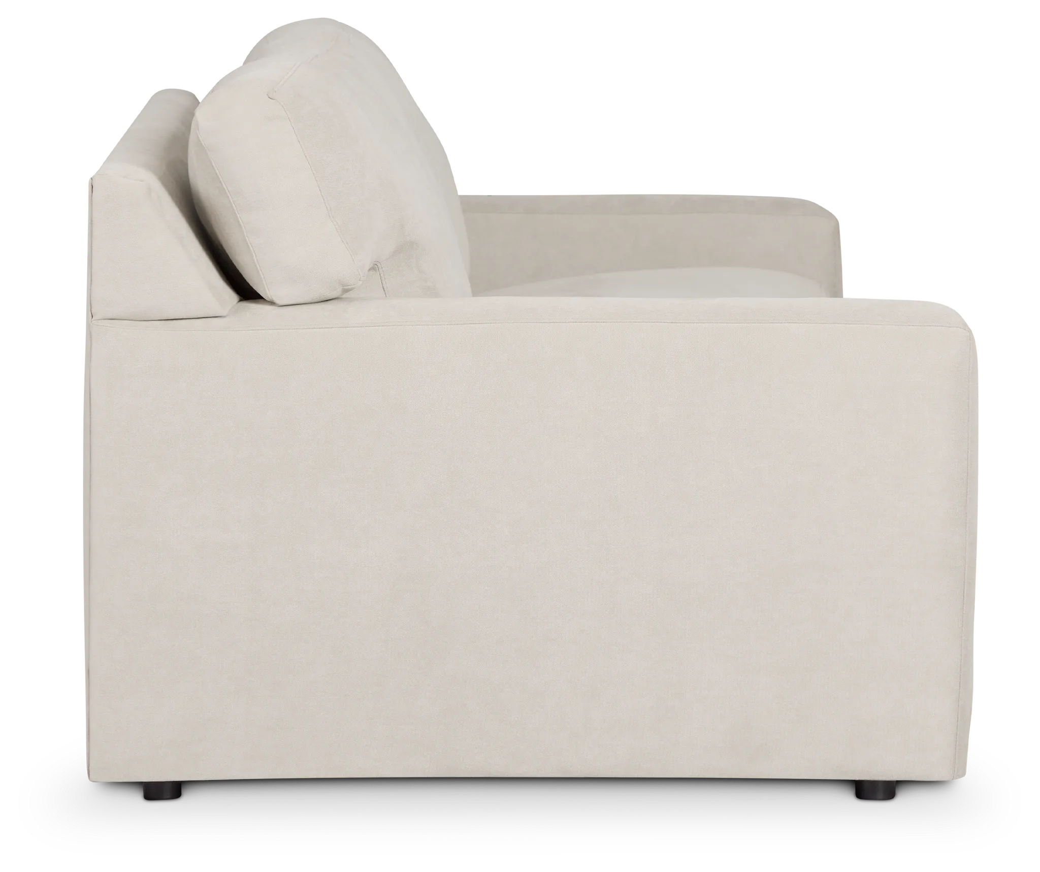 Hudson Gray Fabric Loveseat