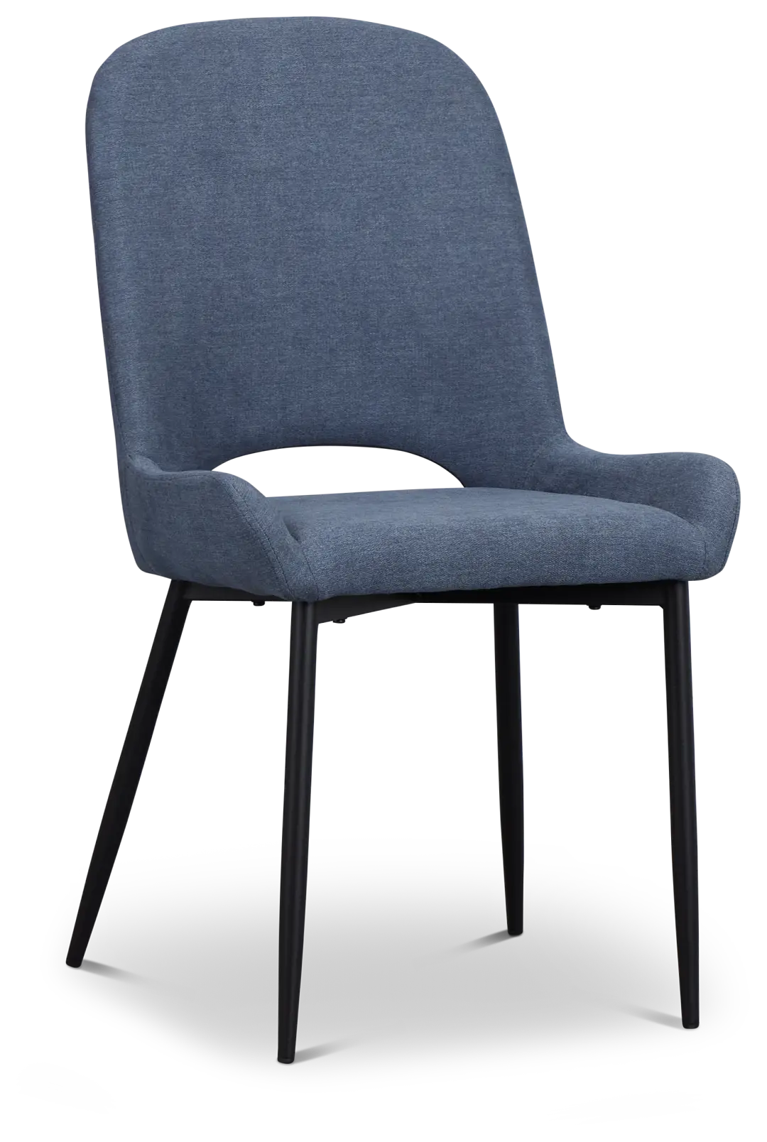 Brela Dark Blue Upholstered Side Chair Brela Dark Blue Upholstered Side Chair