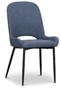 Brela Dark Blue Upholstered Side Chair