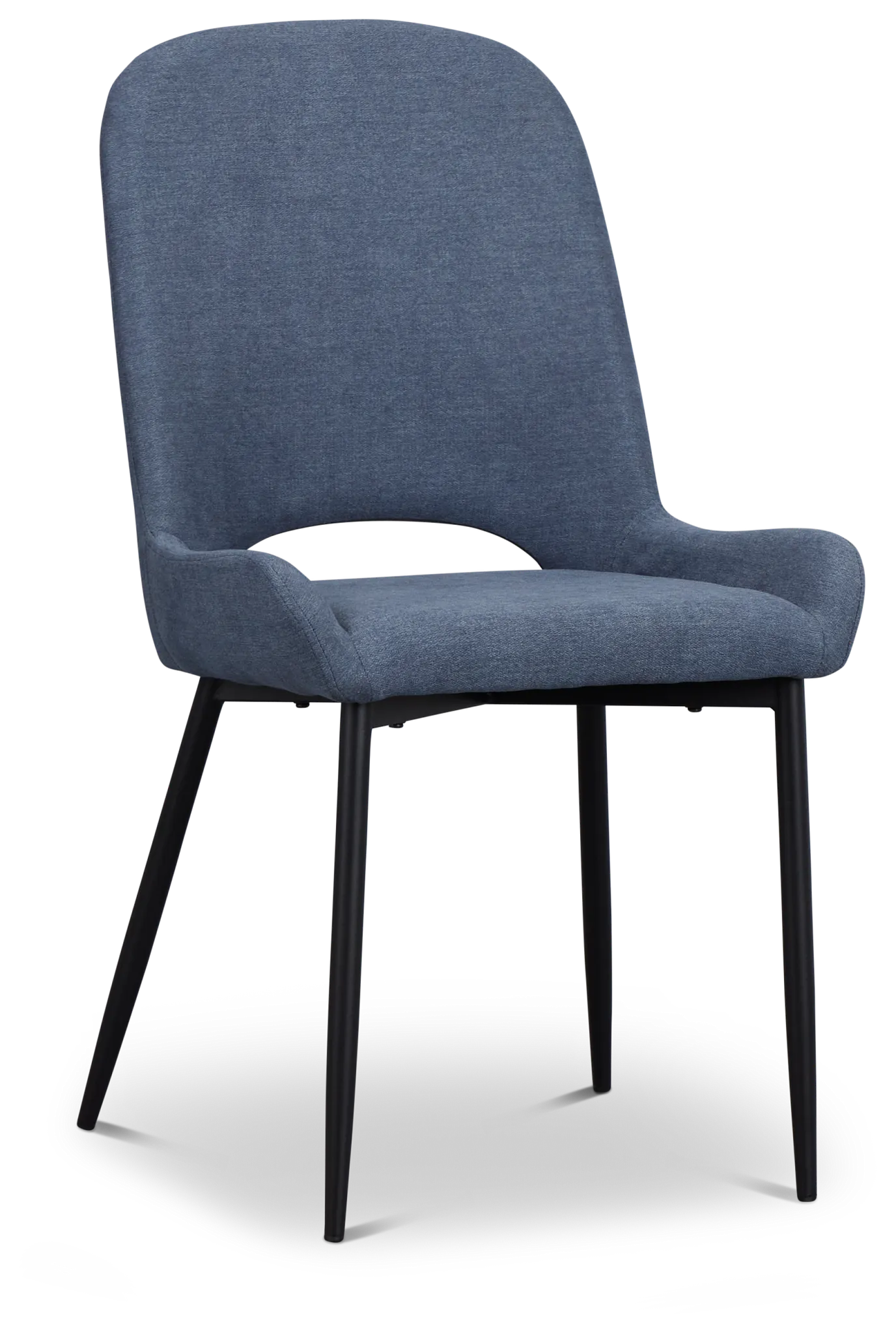 Brela Dark Blue Upholstered Side Chair