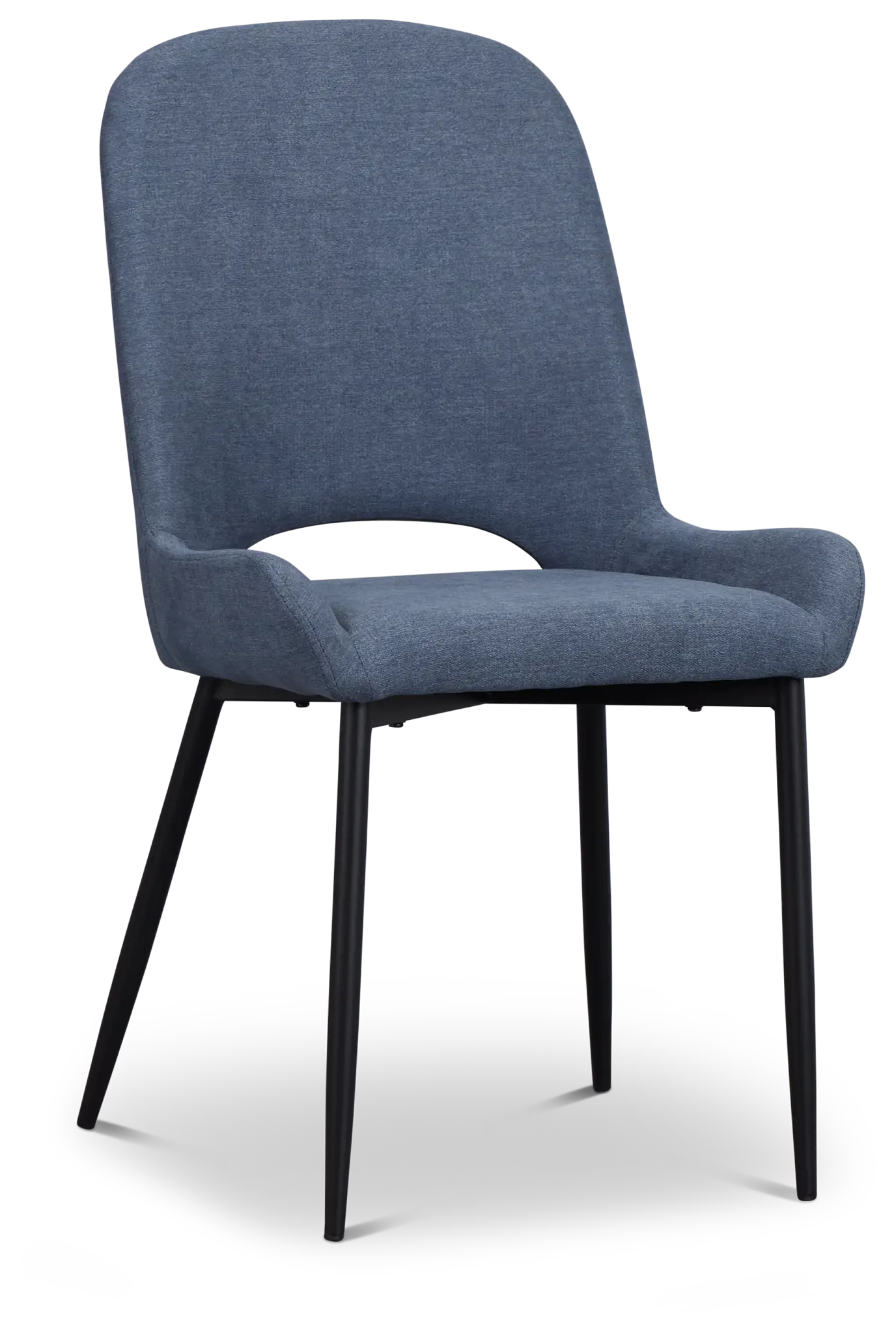 Brela Dark Blue Upholstered Side Chair Brela Dark Blue Upholstered Side Chair