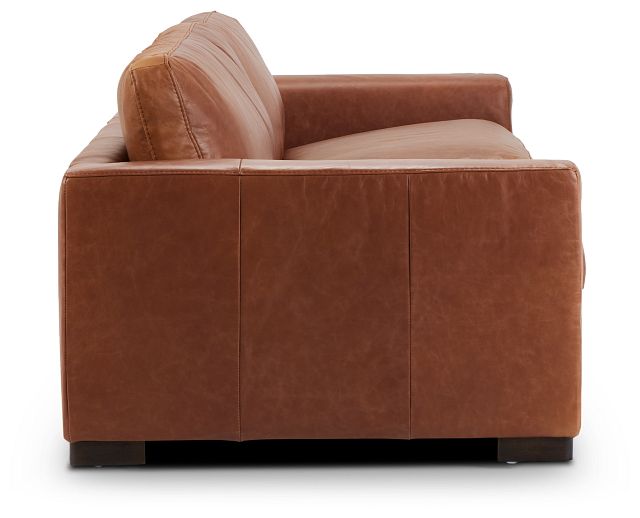 Bohan 103" Brown Leather Sofa (3)