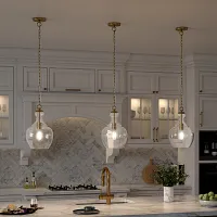 Aurlia Gold Glass Pendant