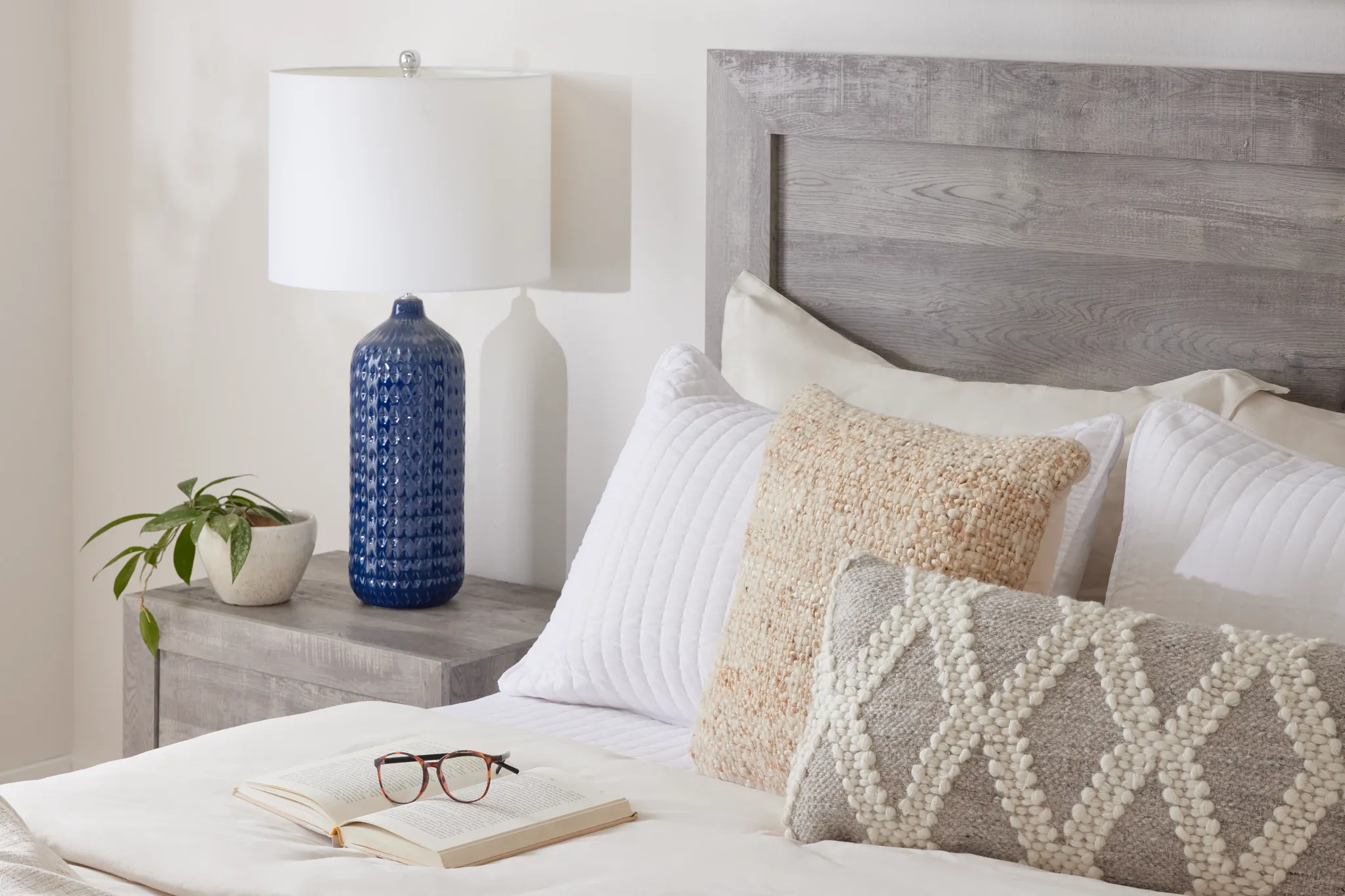 Ollie Gray Panel Bed