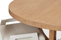 Malibu Light Tone Round Table & 4 Chairs