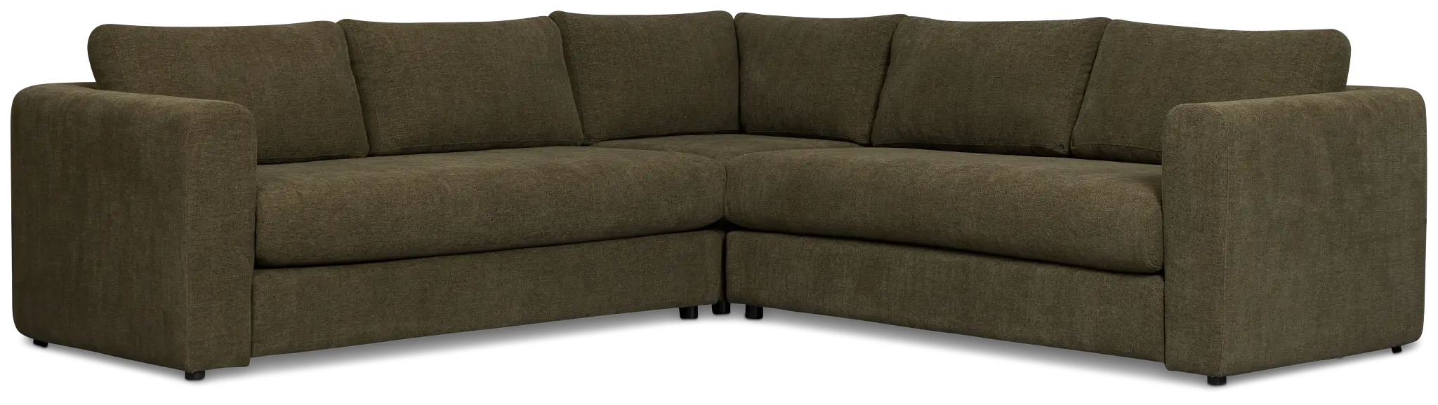 Alma Dark Green Fabric Small 2-arm Wedge Sectional Alma Dark Green Fabric Small 2-arm Wedge Sectional