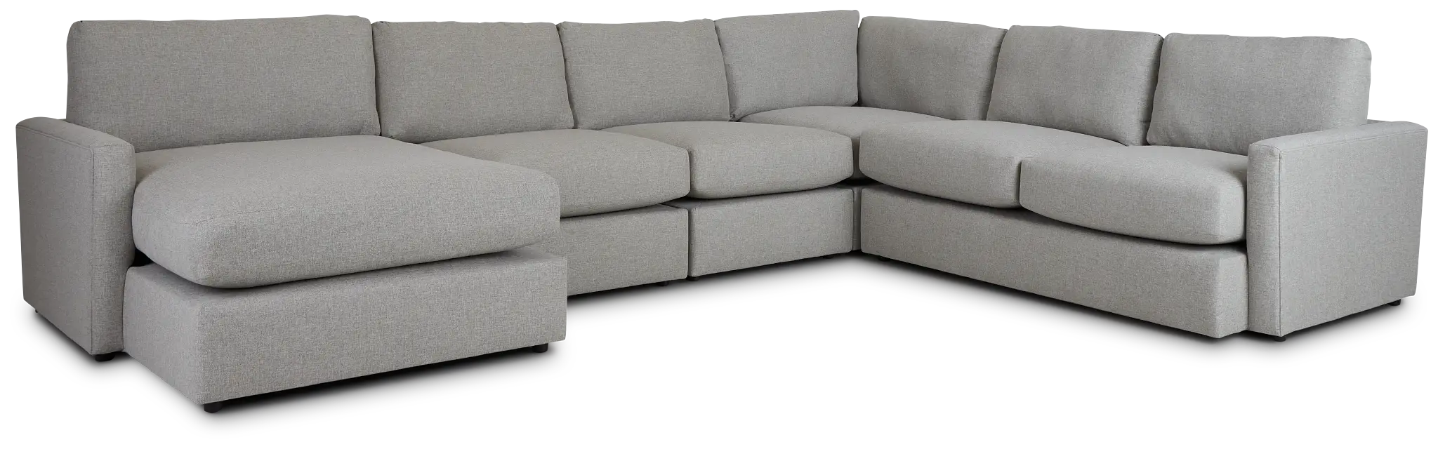 Noah Khaki Fabric Large Left Chaise Sectional Noah Khaki Fabric Large Left Chaise Sectional