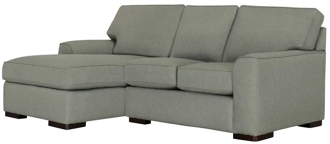 Austin Green Fabric Left Chaise Sectional Austin Green Fabric Left Chaise Sectional