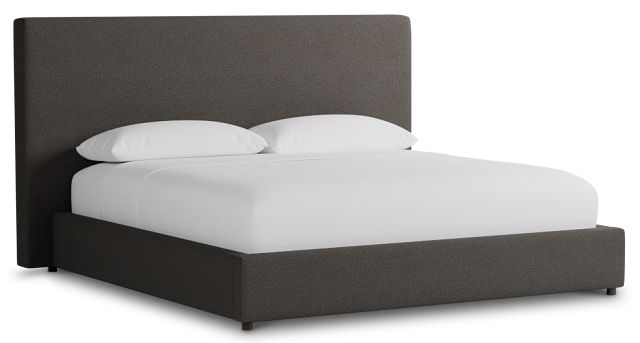 Grayton Elite Dark Gray 54" Upholstered Platform Bed