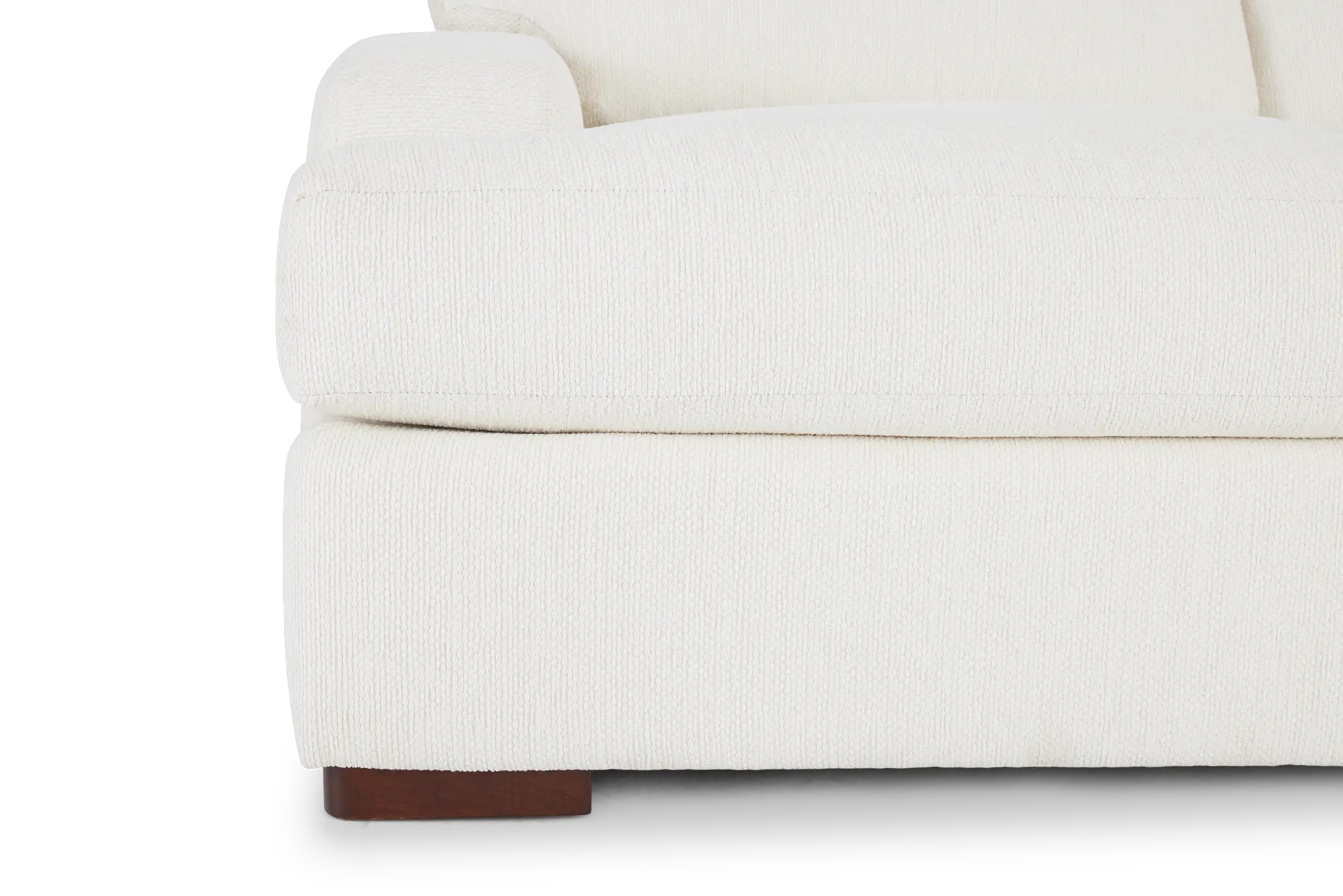 Alpha White Fabric Right Chaise Sectional Alpha White Fabric Right Chaise Sectional