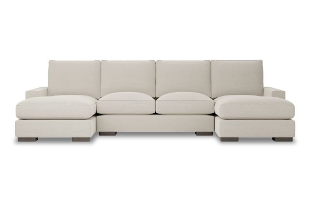 Edgewater Elite Ivory Double Chaise Sectional