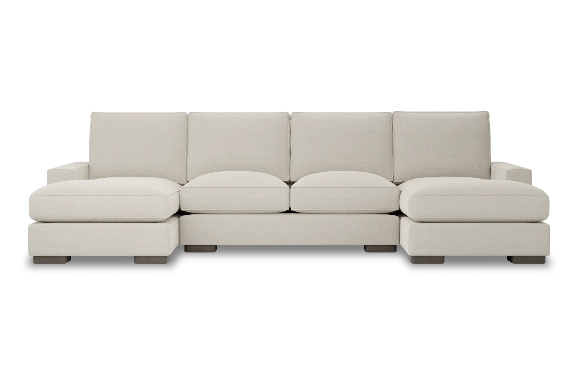 Edgewater Elite Ivory Double Chaise Sectional
