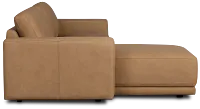 Kellan Light Brown Leather Left Chaise Sectional