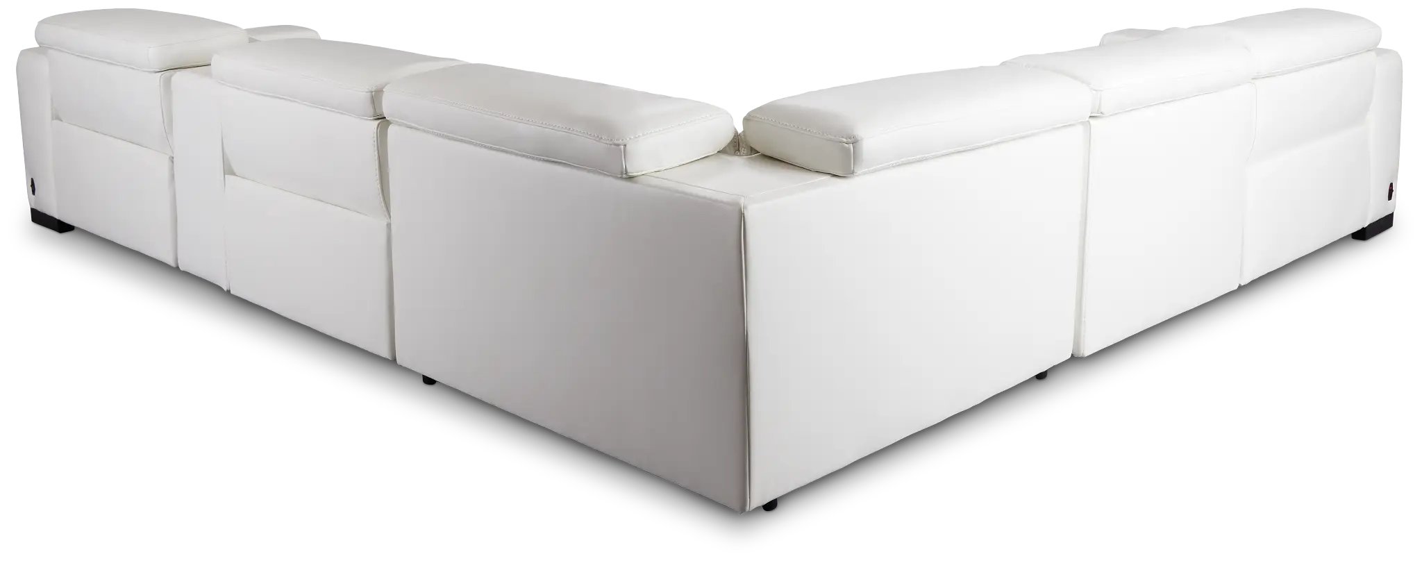 Lombardy White Micro Medium Triple Power 2-arm Sectional Lombardy White Micro Medium Triple Power 2-arm Sectional