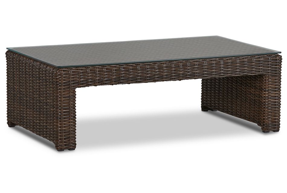 Southport Dark Brown Rect Coffee Table, (1)