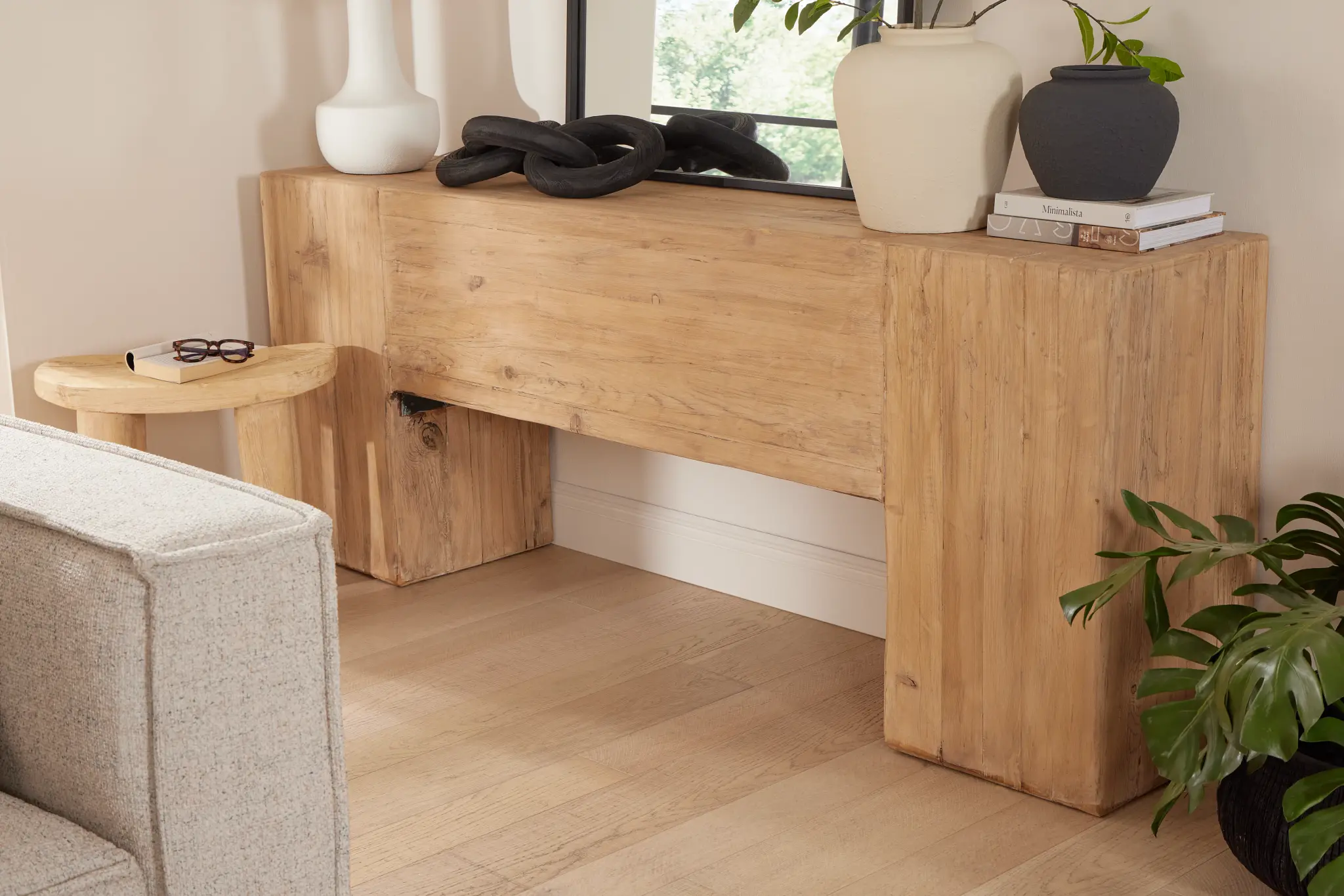 Chaya Light Tone Sofa Table Chaya Light Tone Sofa Table