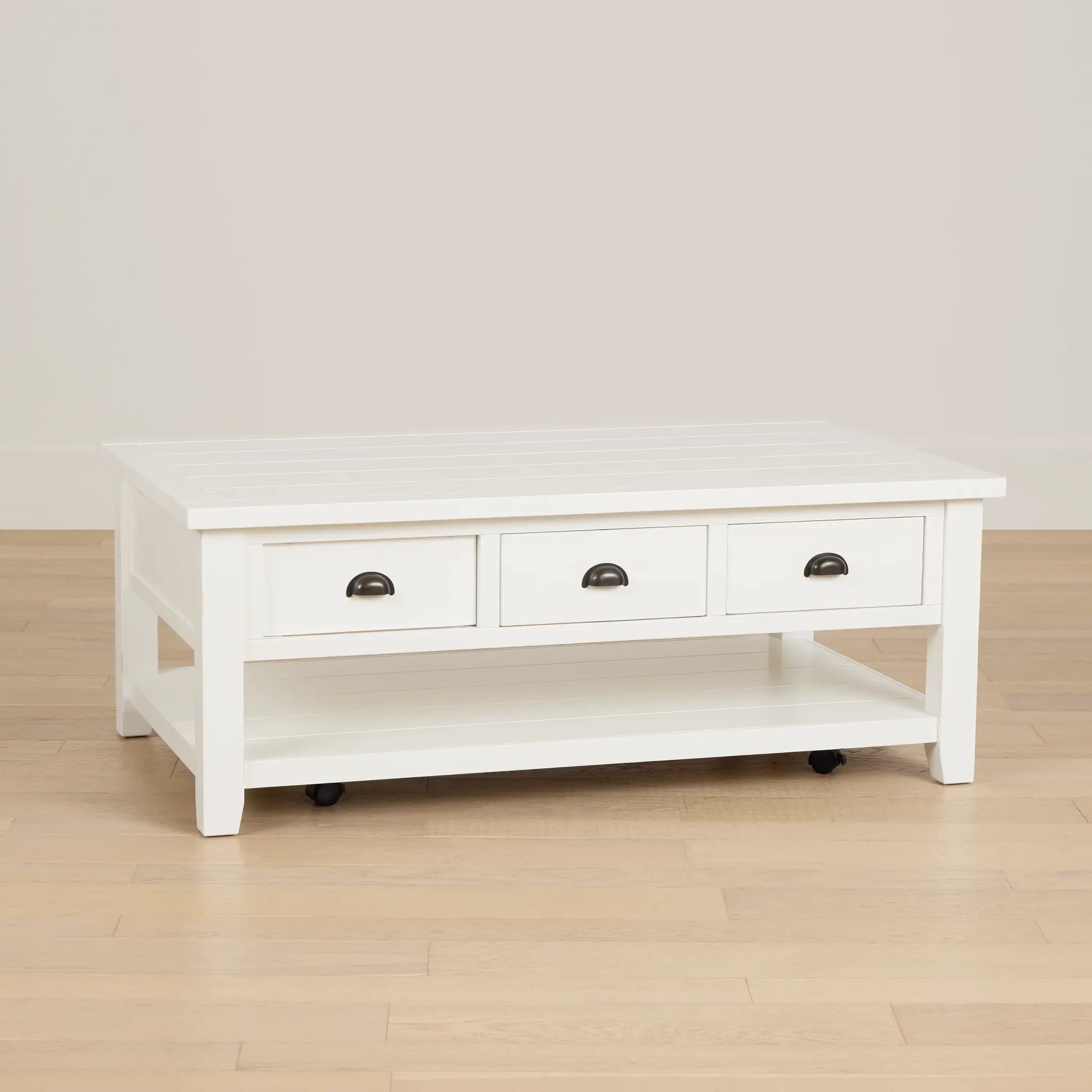 Bismark White Rectangular Coffee Table Bismark White Rectangular Coffee Table