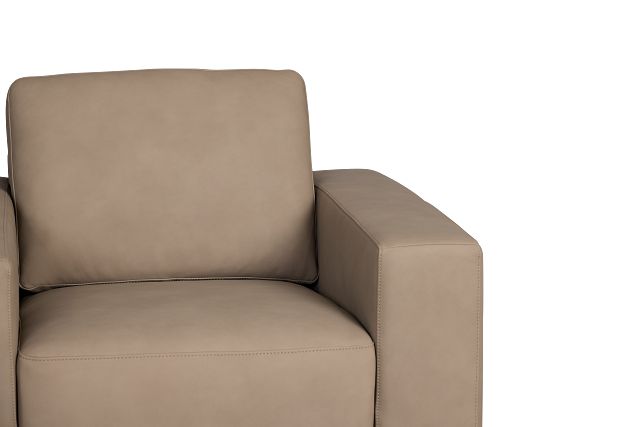 Kellan Taupe Leather Chair
