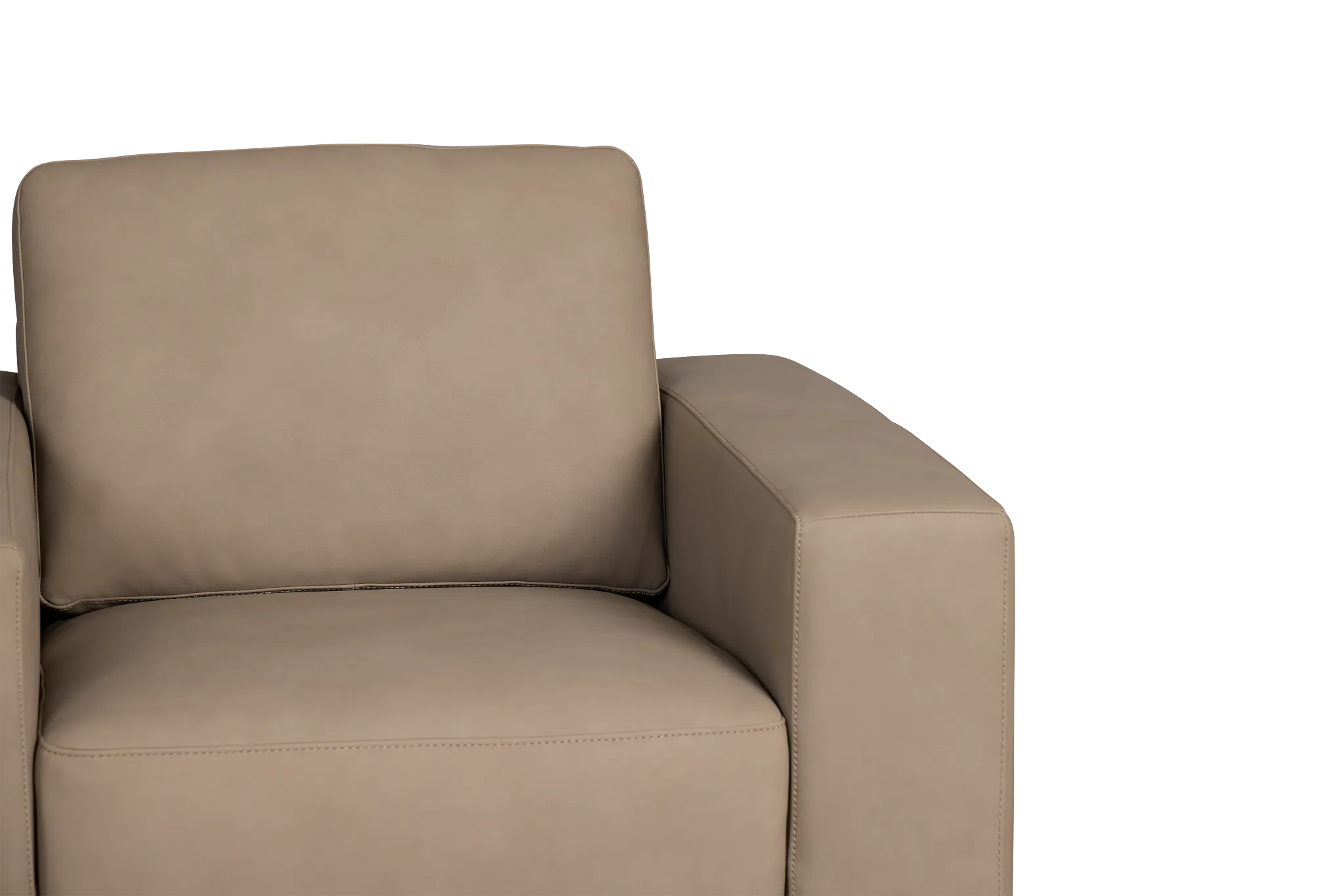 Kellan Taupe Leather Chair