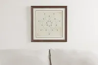Heptagon Beige Framed Wall Art