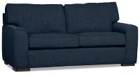 Sinclair Dark Blue Fabric Innerspring Sleeper