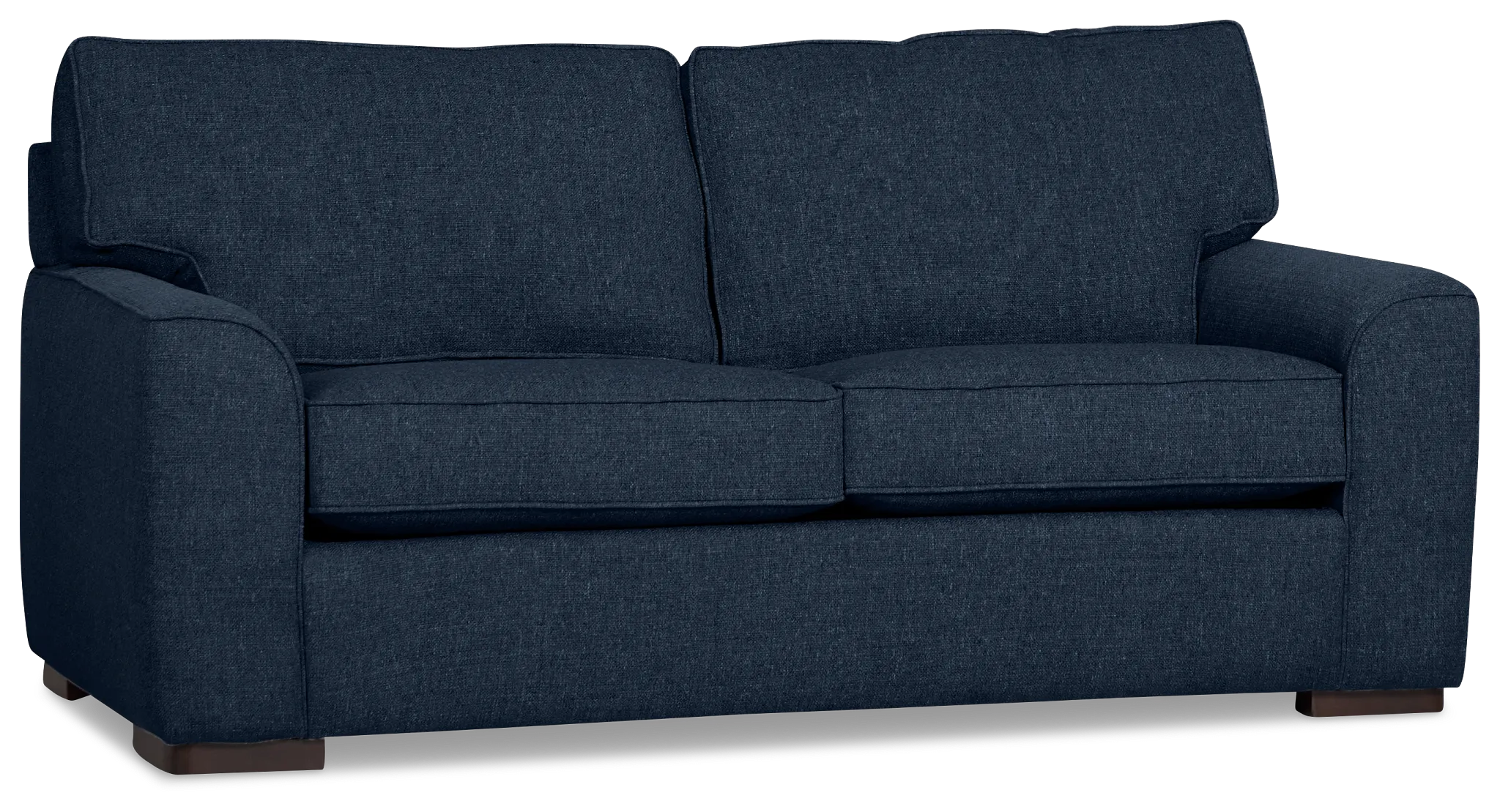 Sinclair Dark Blue Fabric Innerspring Sleeper