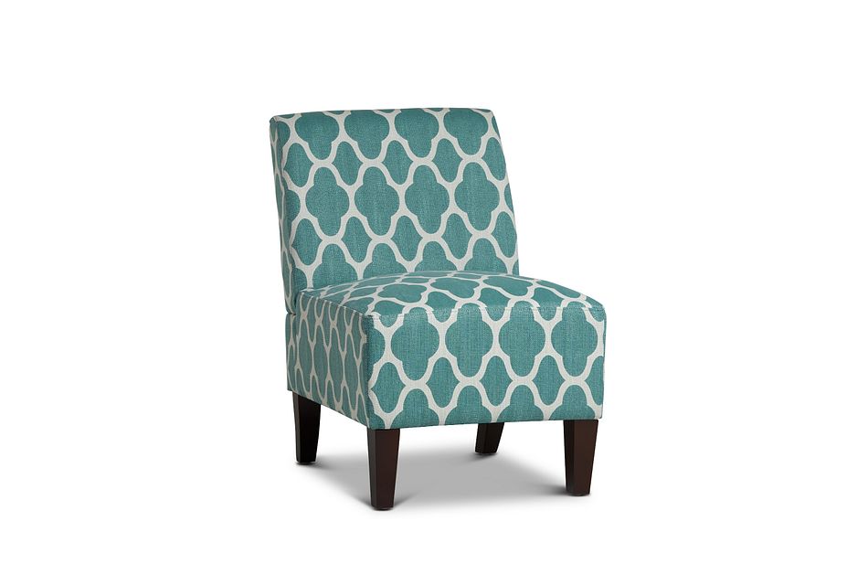 Comet Light Blue Fabric Accent Chair