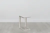 Arco White Ceramic Chairside Table