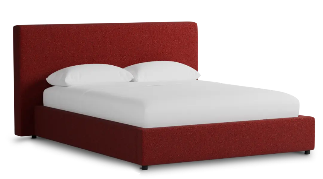 Grayton Elite Red 44" Upholstered Platform Bed Grayton Elite Red 44" Upholstered Platform Bed