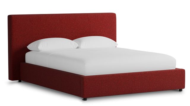 Grayton Elite Red 44" Upholstered Platform Bed