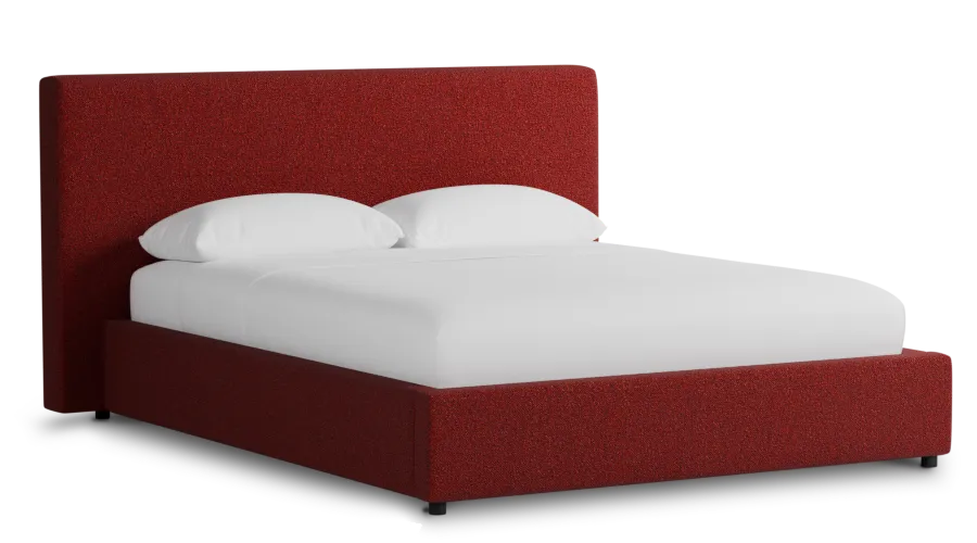 Grayton Elite Red 44" Upholstered Platform Bed
