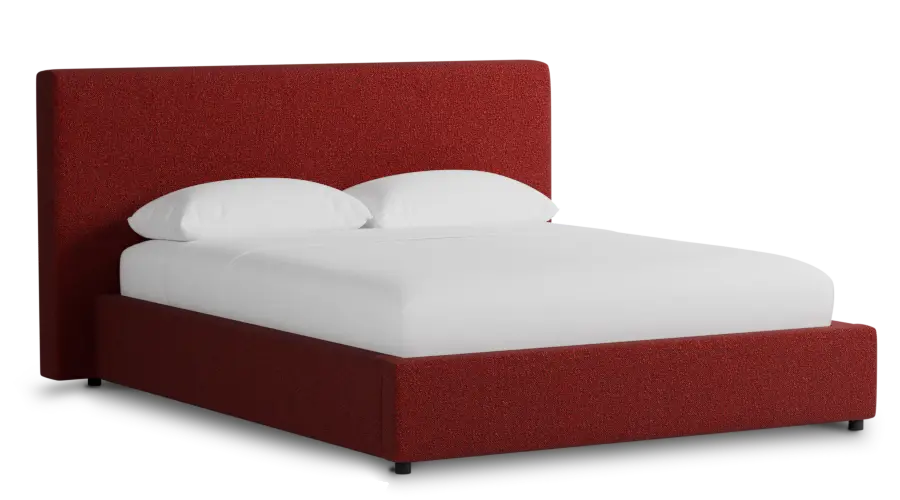 Grayton Elite Red 44" Upholstered Platform Bed Grayton Elite Red 44" Upholstered Platform Bed