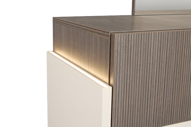Sienna Two-tone Dresser & Mirror