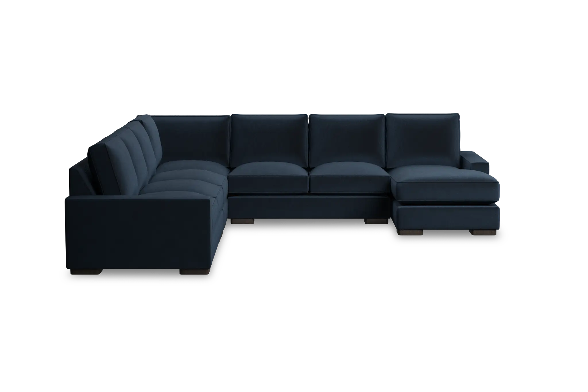 Edgewater Joya Dark Blue Large Right Chaise Sectional Edgewater Joya Dark Blue Large Right Chaise Sectional