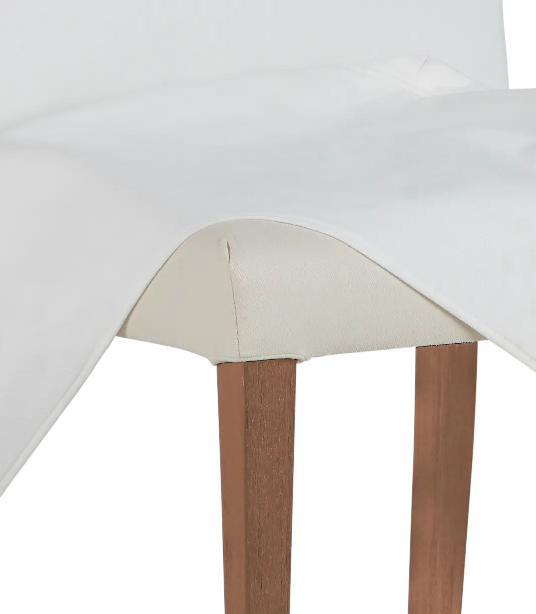 Destination White Long Slipcover Chair With Light Tone Leg Destination White Long Slipcover Chair With Light Tone Leg