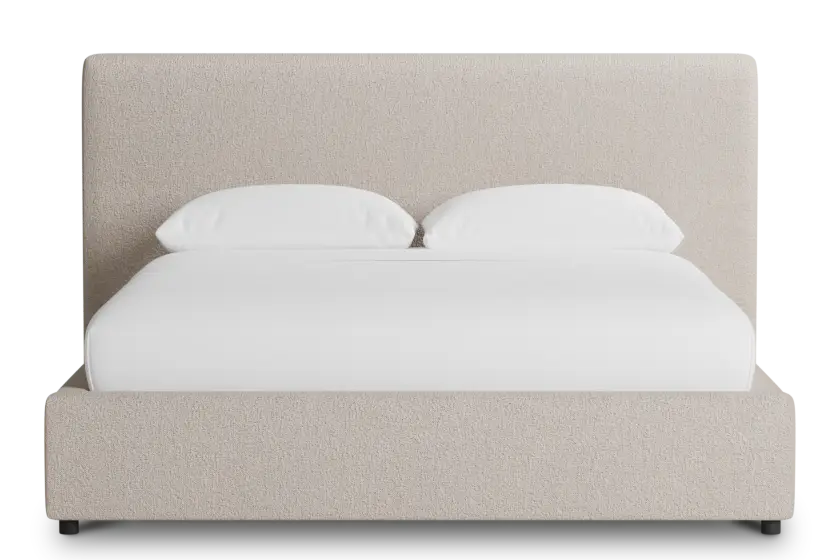 Grayton Elite Taupe 44" Upholstered Platform Bed Grayton Elite Taupe 44" Upholstered Platform Bed