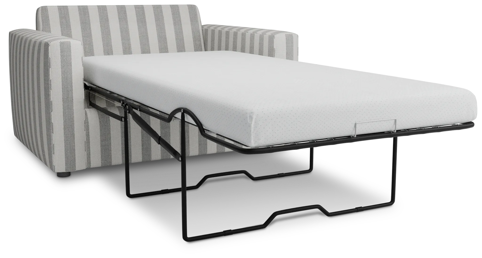 Siesta Sea Lane Dark Gray Fabric Memory Foam Sleeper