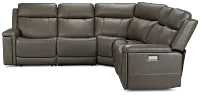 Jayden Gray Micro Small Two-arm Power Reclining Sectional
