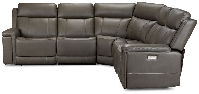 Jayden Gray Micro Small Two-arm Power Reclining Sectional