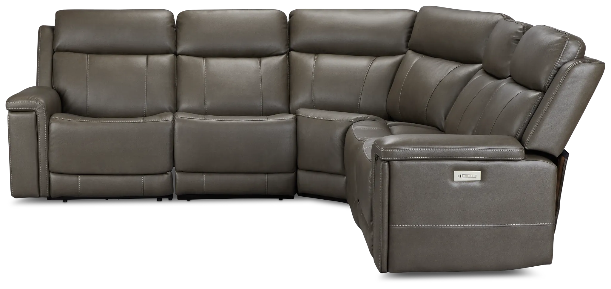 Jayden Gray Micro Small Two-arm Power Reclining Sectional