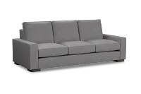 Edgewater Revenue Gray 96" Sofa W/ 3 Cushions