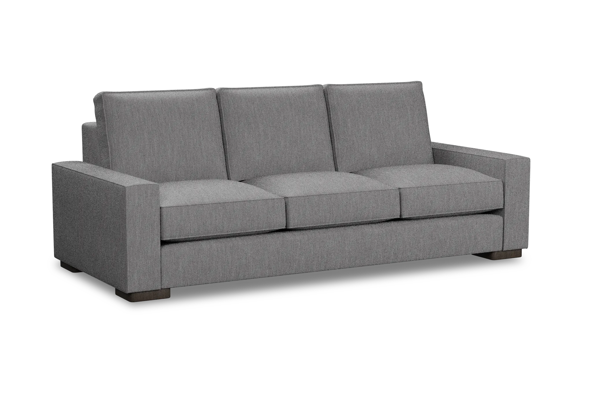 Edgewater Revenue Gray 96" Sofa W/ 3 Cushions