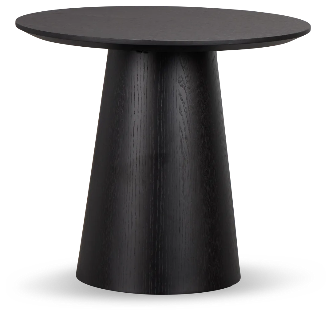 Nomad Black Round End Table