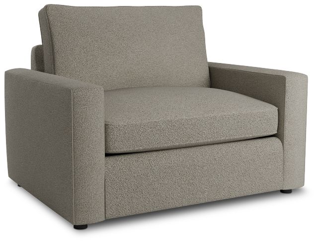 Siesta Elite Gray Fabric Memory Foam Sleeper
