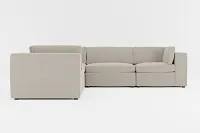 Destin Elevation Khaki Fabric 5-piece Modular Sectional